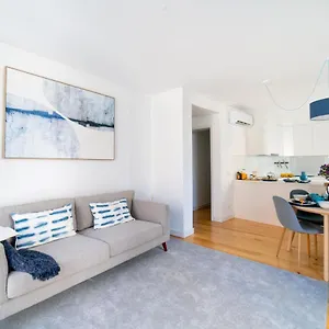  Apartamento Blue By The River 1 - Elegant Two-bedroom In Santos